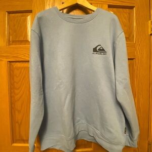 Quiksilver Men's Baby Blue Sweatshirt